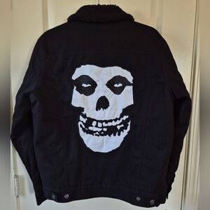 MISFITS • Men's Black Skull Graphic Bomber Jacket • Danzig • Punk Horror